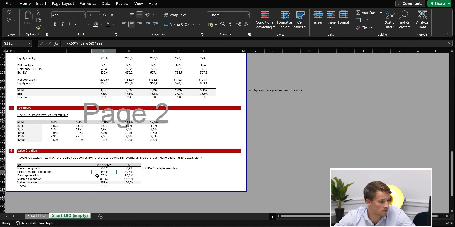 Short LBO lesson